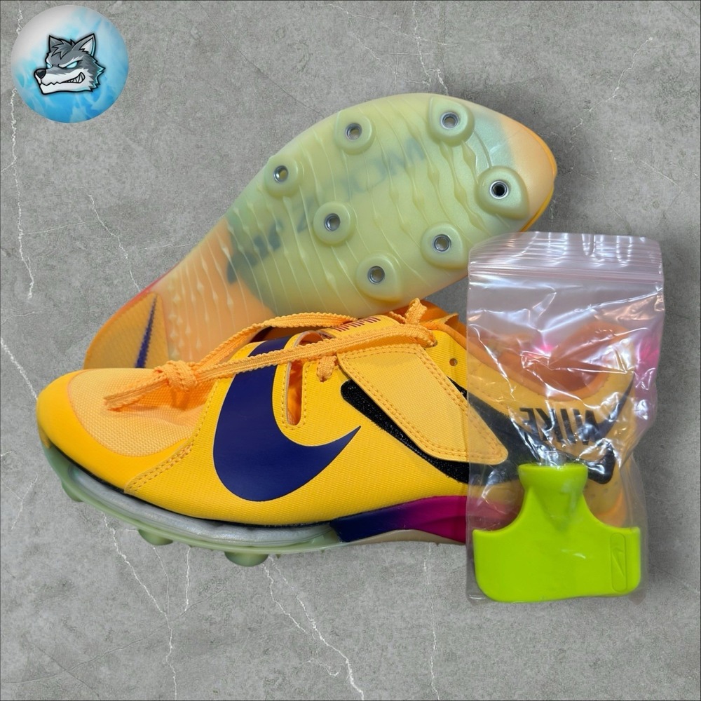 Nike Air Zoom LJ Elite Citron Long Jump Track Spikes FZ9326-800 Men Sz 11